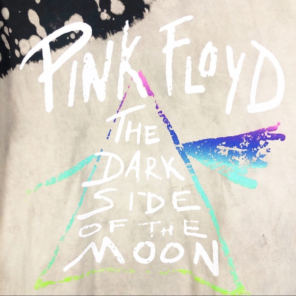 Pink Floyd NWOT Semi Crop Bleached Band Tee - Picture 3 of 8
